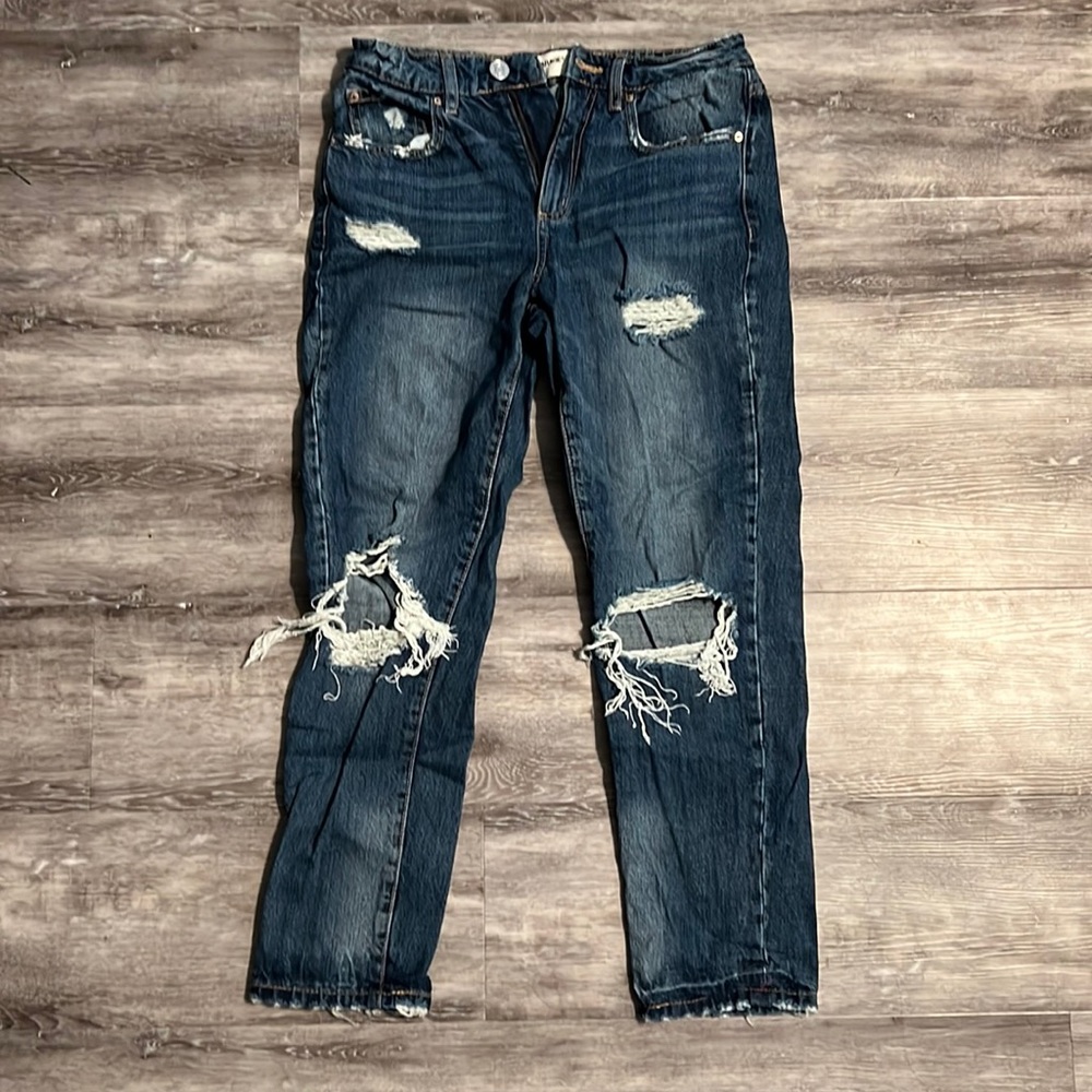 Garage size 3 mom jeans cropped